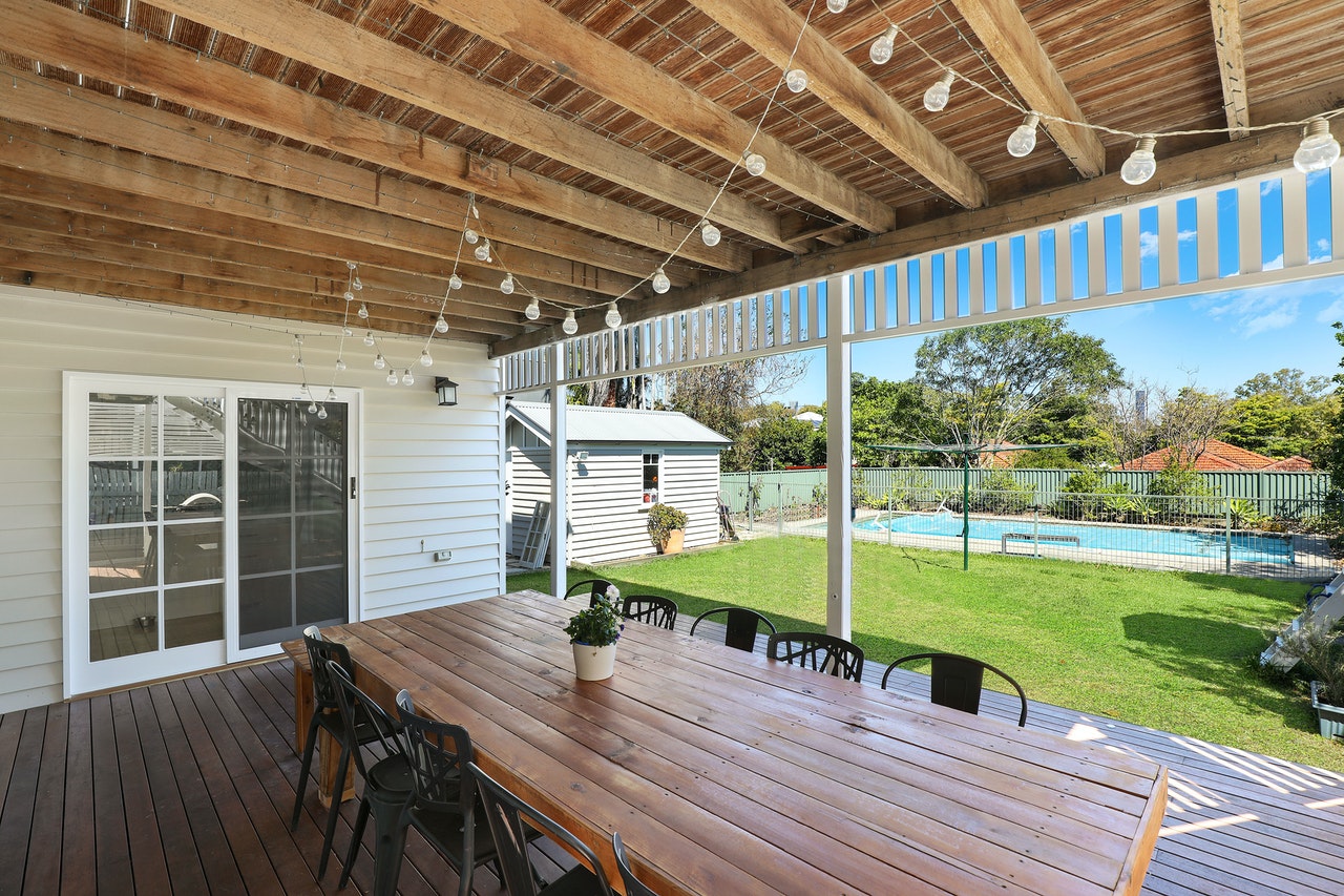 terrasse couverte en bois